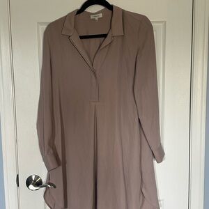 Babaton Aritzia Lee Mauve Shirt Dress Tunic | Size XS | Minimalist Chic